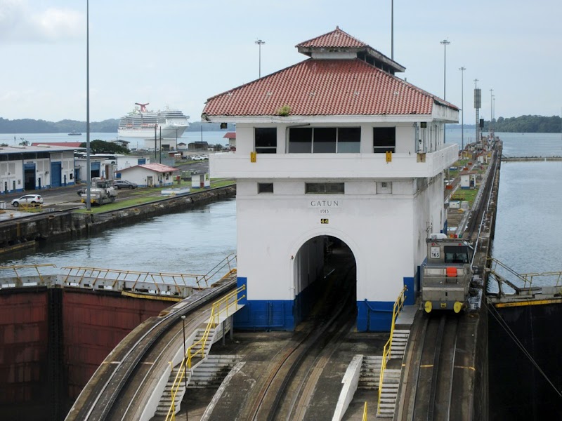 Cruise Ship Canal Transit View